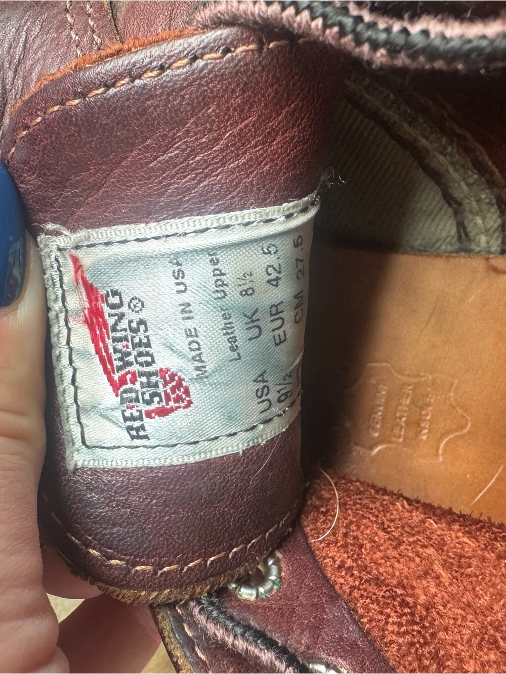 Red Wing Shoes Men's Dark Brown Leather Moc Toe Work Boots